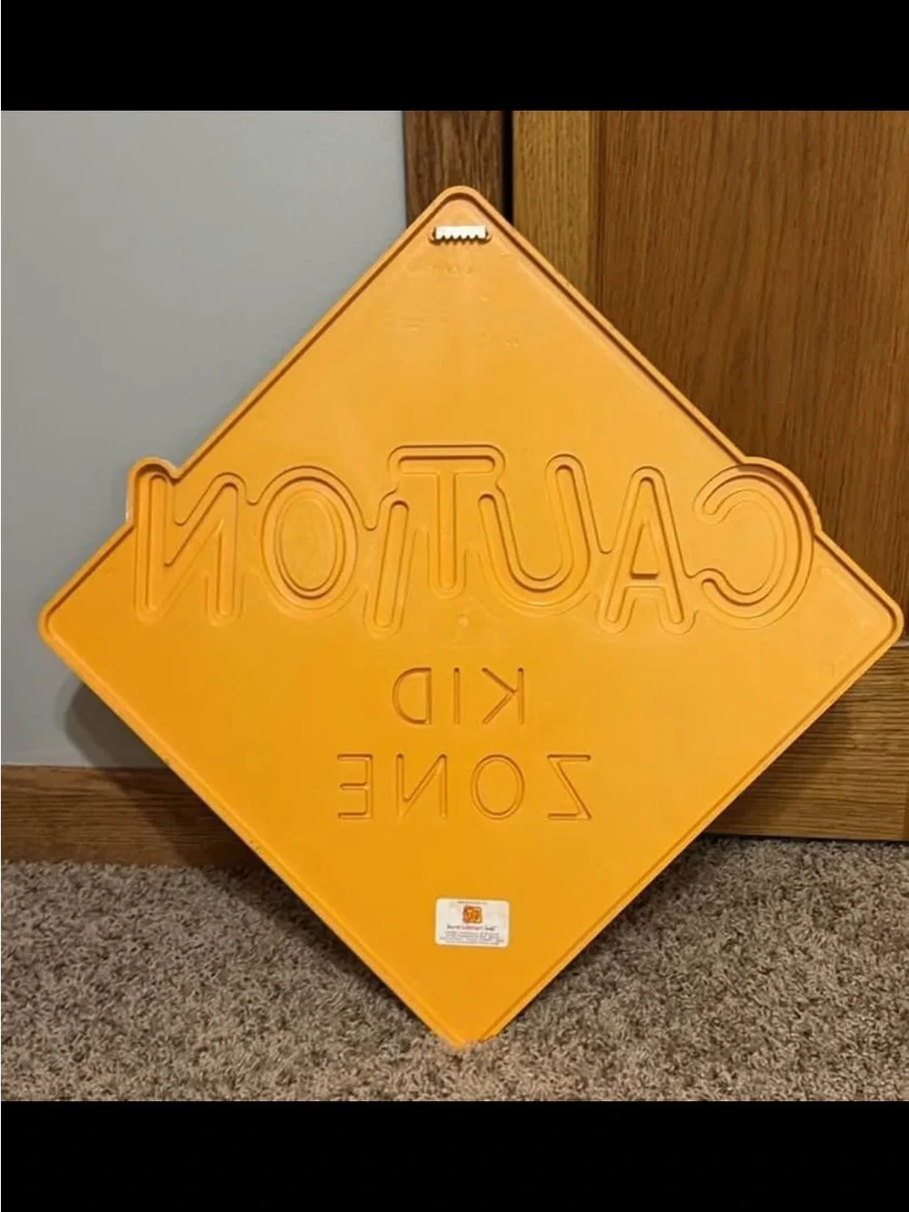 Home Interiors Kids Caution Kid Zone vintage sign - Picture 2 of 3